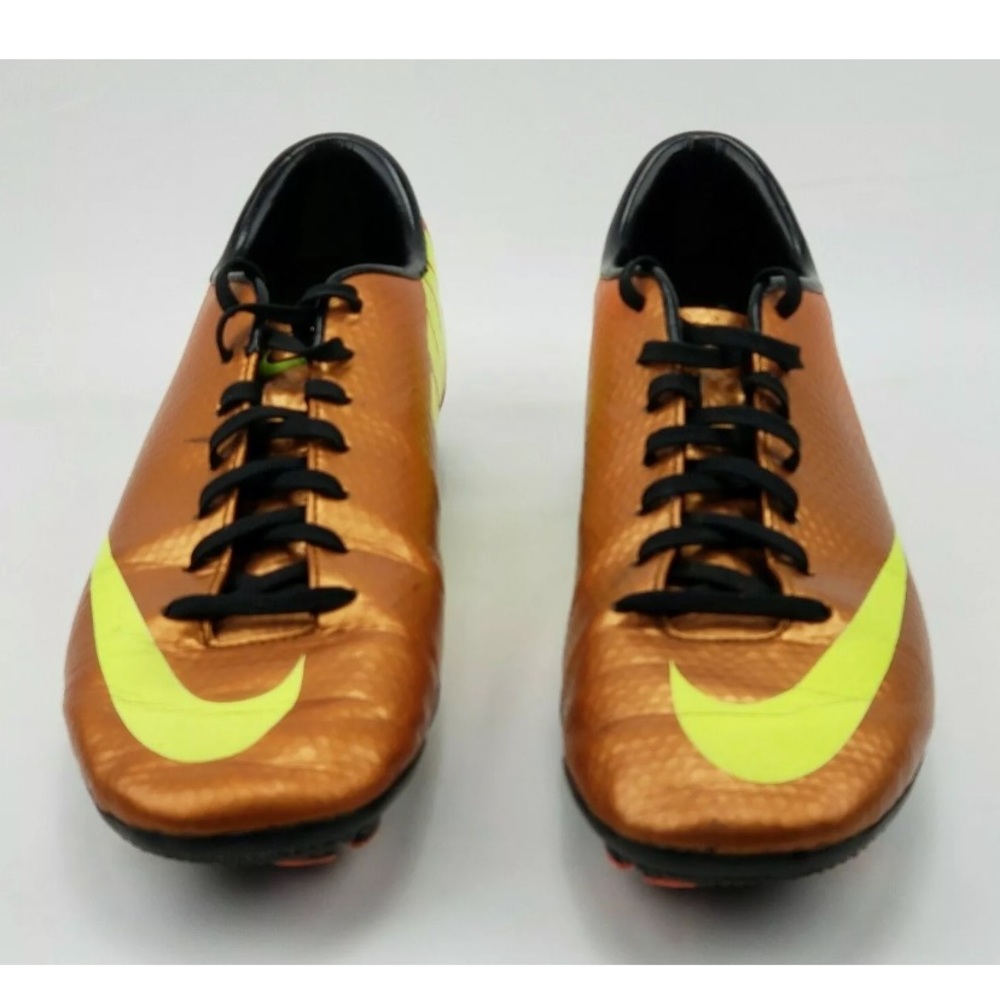 Nike Mercurial Orange Soccer Cleats  Mans Size 7.5 - Picture 4 of 10